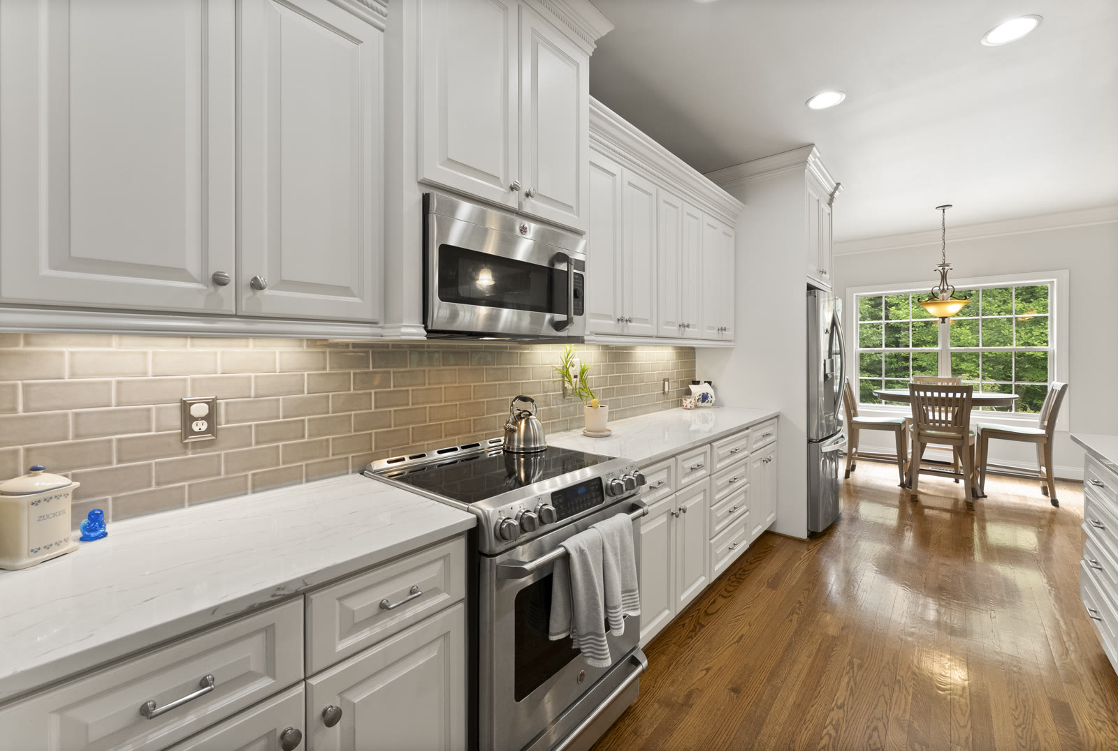 A kitchen shot for a listing video